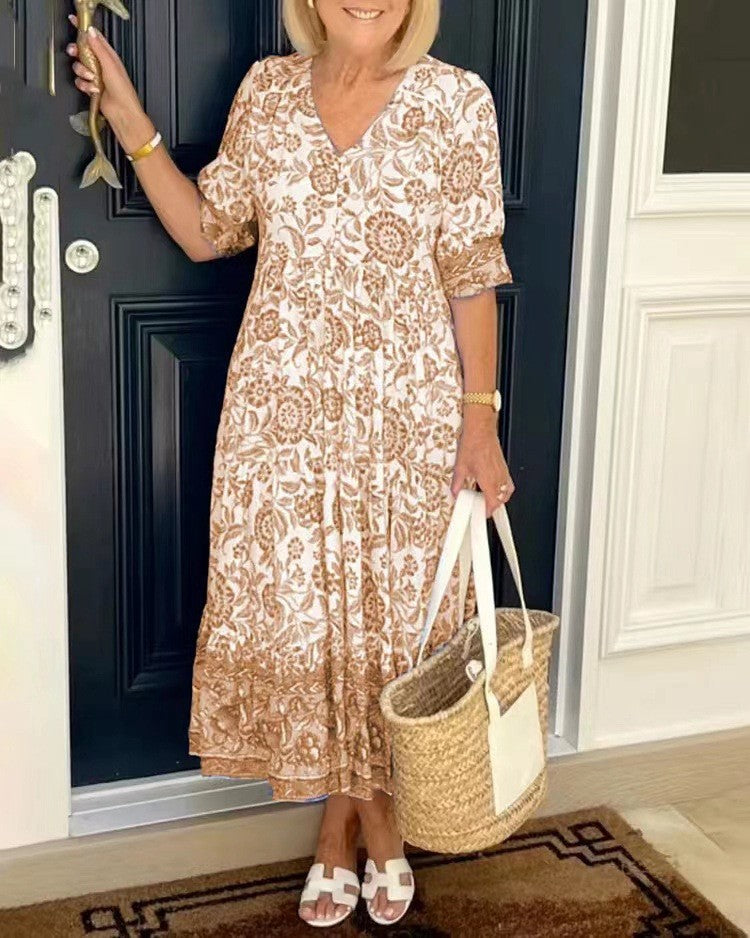 Madison – Robe fleurie col V