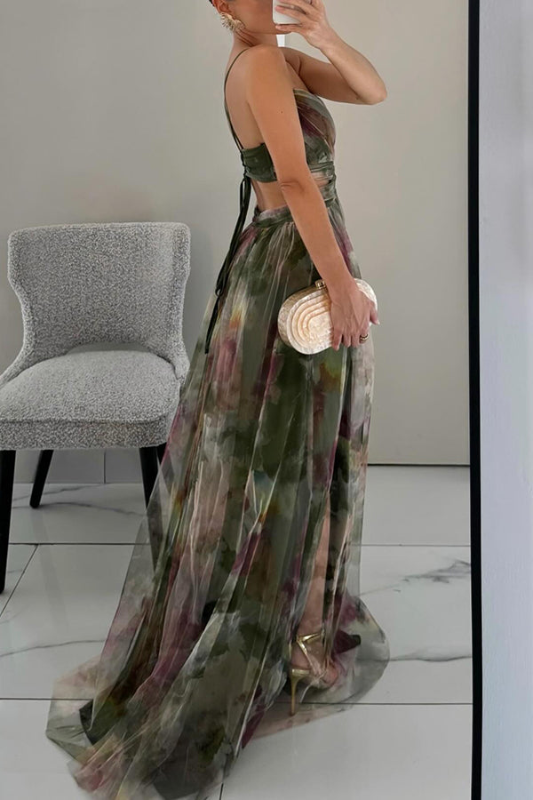 Giselle | Magnifique Maxi-robe avec Imprimé Floral