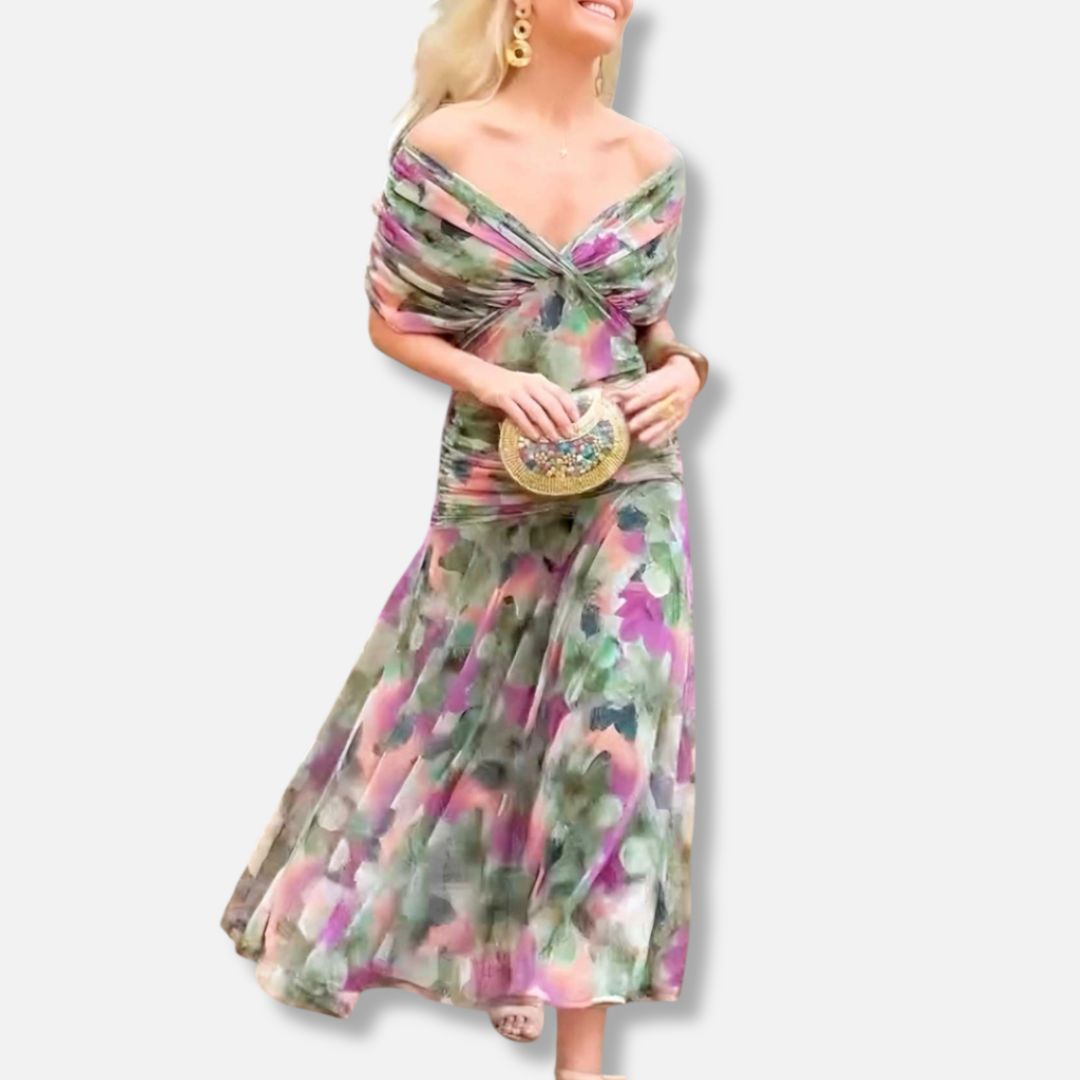 Evelyn – Robe Élégante Avec Décolleté en V