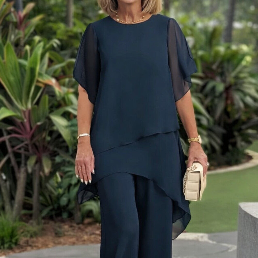 Herlene™ | Ensemble Top Asymétrique Chic & Pantalon – Les Sœurs ...