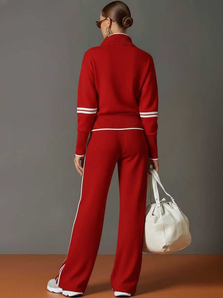 Marietta | Ensemble avec blouse et pantalon à jambes larges