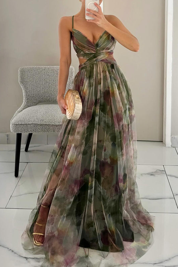 Giselle | Robe Maxi Envoûtante avec Imprimé Floral