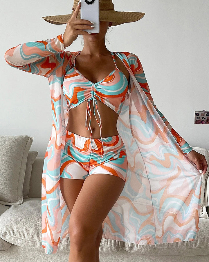 Luna® – Ensemble de bikini 3 pièces à imprimé