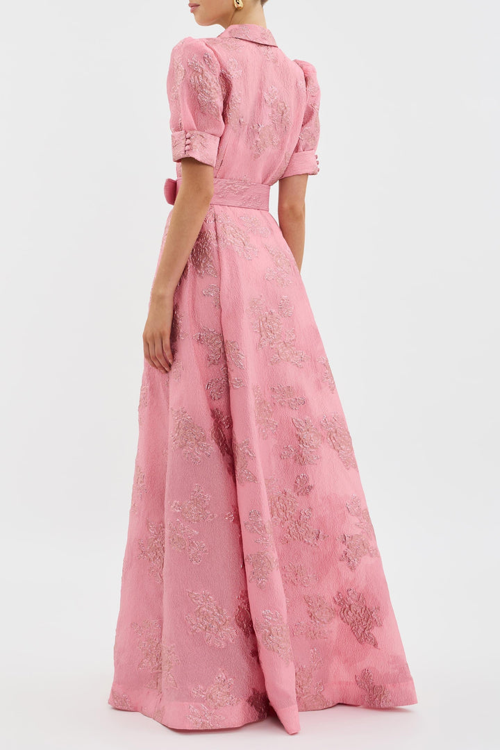 Anabella - Robe à Manches Bouffantes Courtes