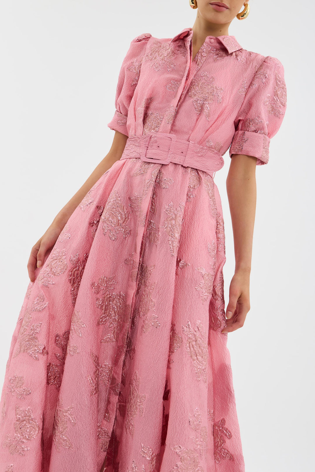 Anabella - Robe à Manches Bouffantes Courtes