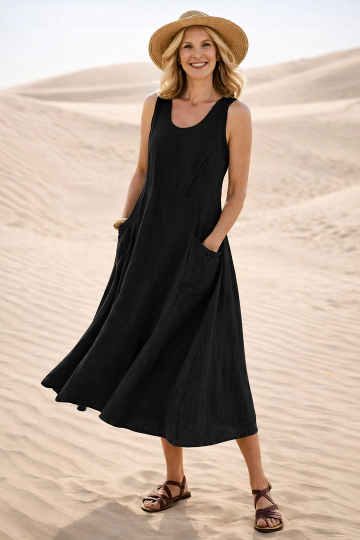 Luna | Robe Midi A-Line Confortable