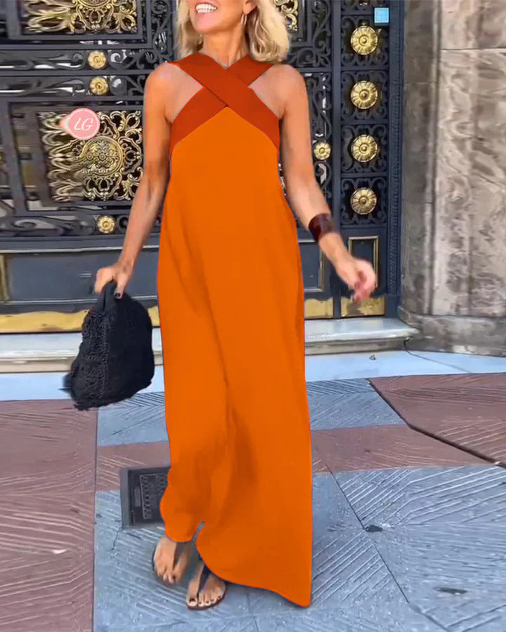 Delphine | Robe à Découpe Croisée