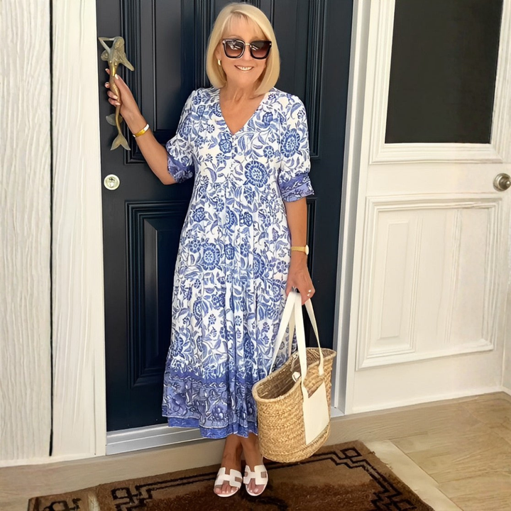 Madison – Robe fleurie col V