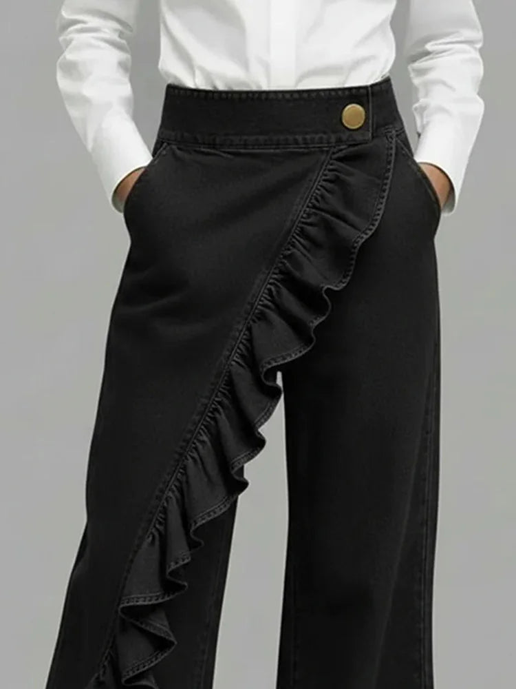 Linda | Pantalons en denim larges et confortables