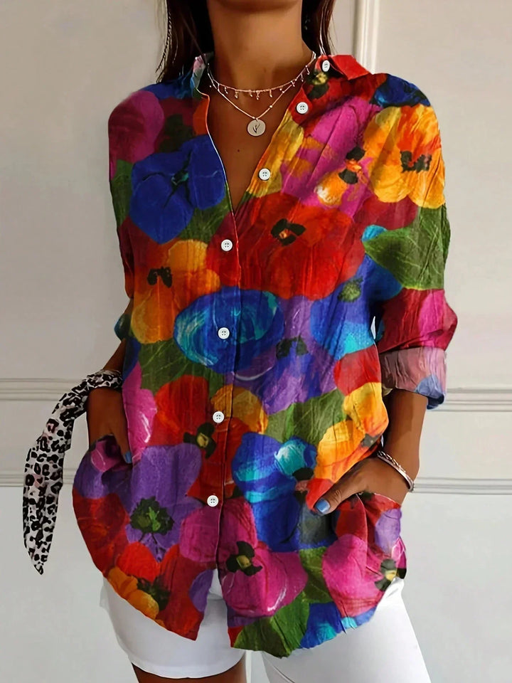 Rina™ | Blouse avec imprimé coloré