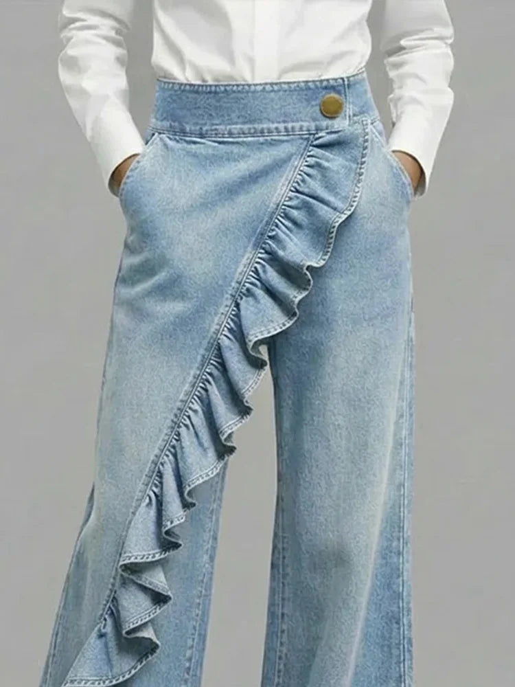 Linda | Pantalons en denim larges et confortables