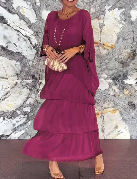 Lara | Robe Maxi Élégante Fluide