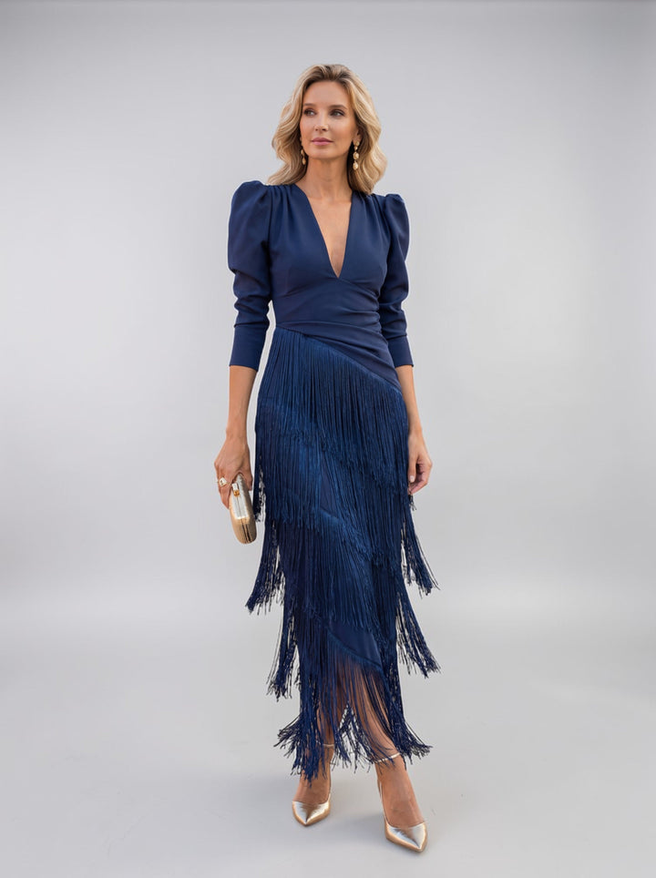 Sofia | Robe élégante à franges