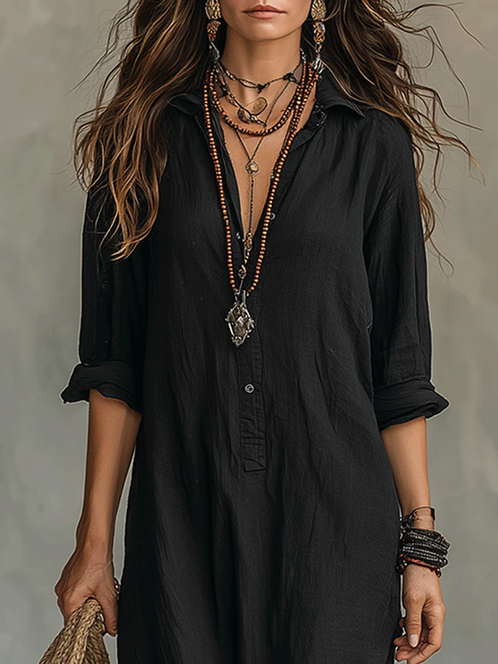 Soline | Robe longue avec boutons