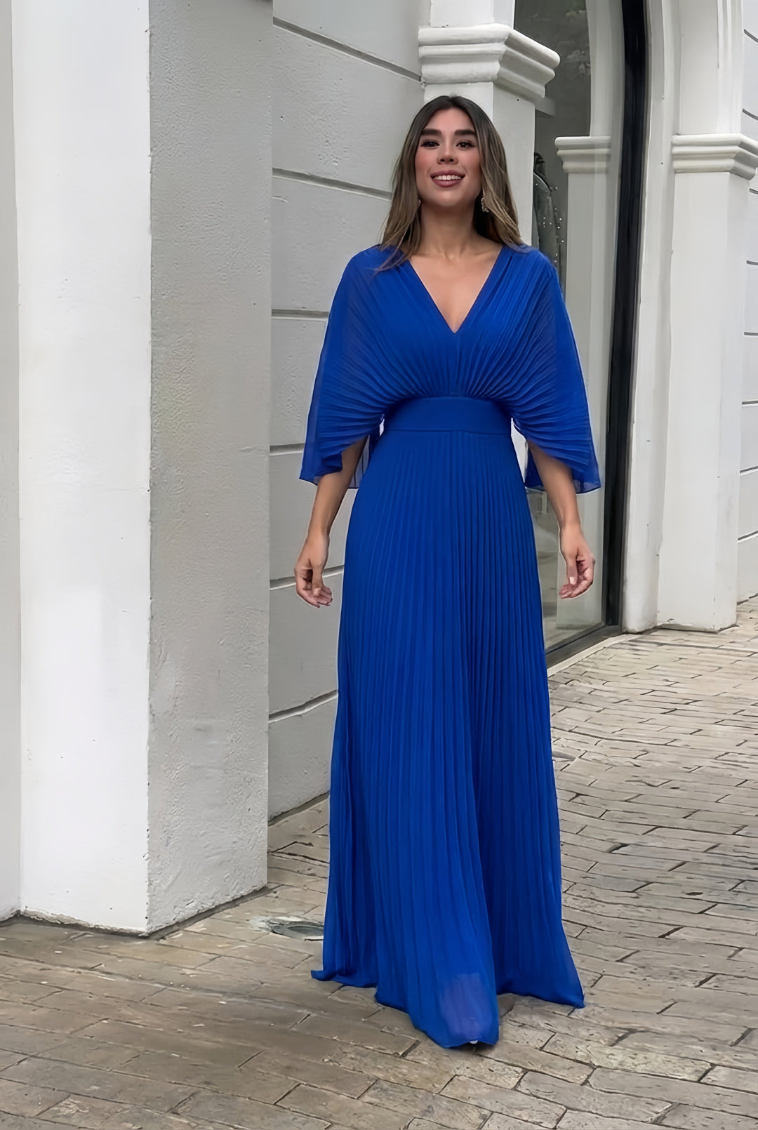 Stephanie™ | Robe maxi plissée élégante