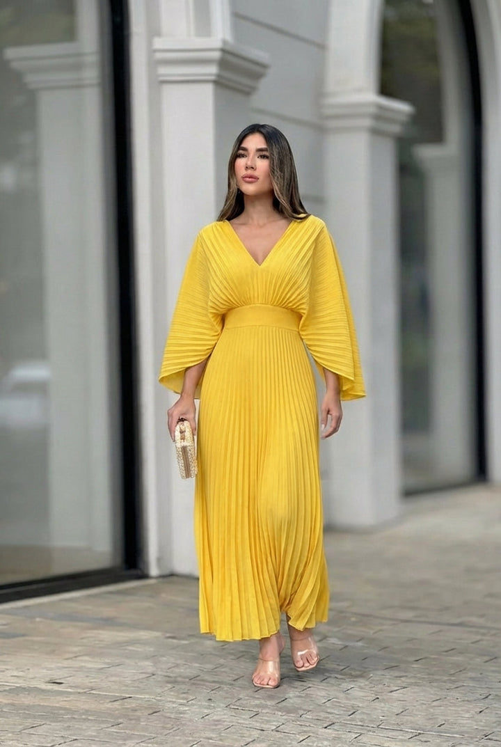Stephanie™ | Robe maxi plissée élégante