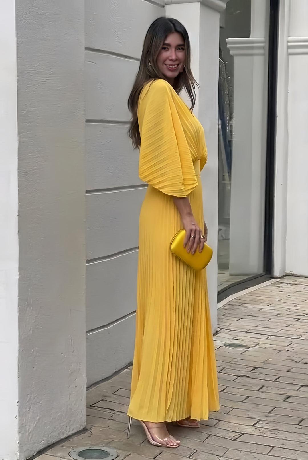 Stephanie™ | Robe maxi plissée élégante
