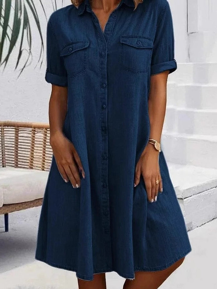 Patricia | Robe Midi en Jean Décontractée